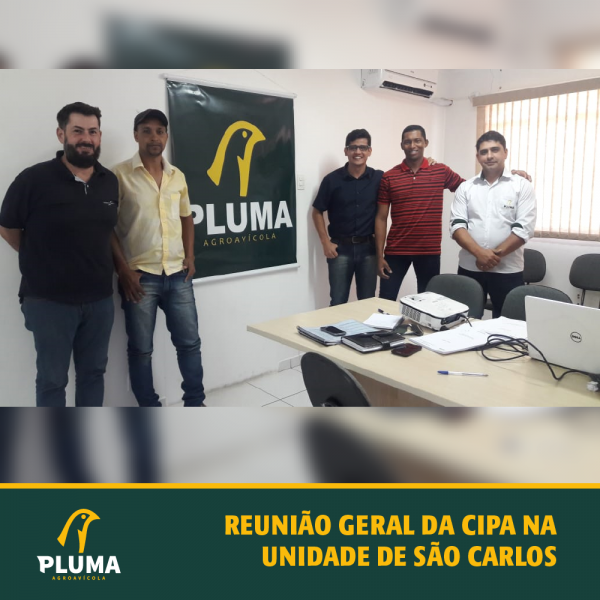 Reunião geral da CIPA na Unidade de São Carlos